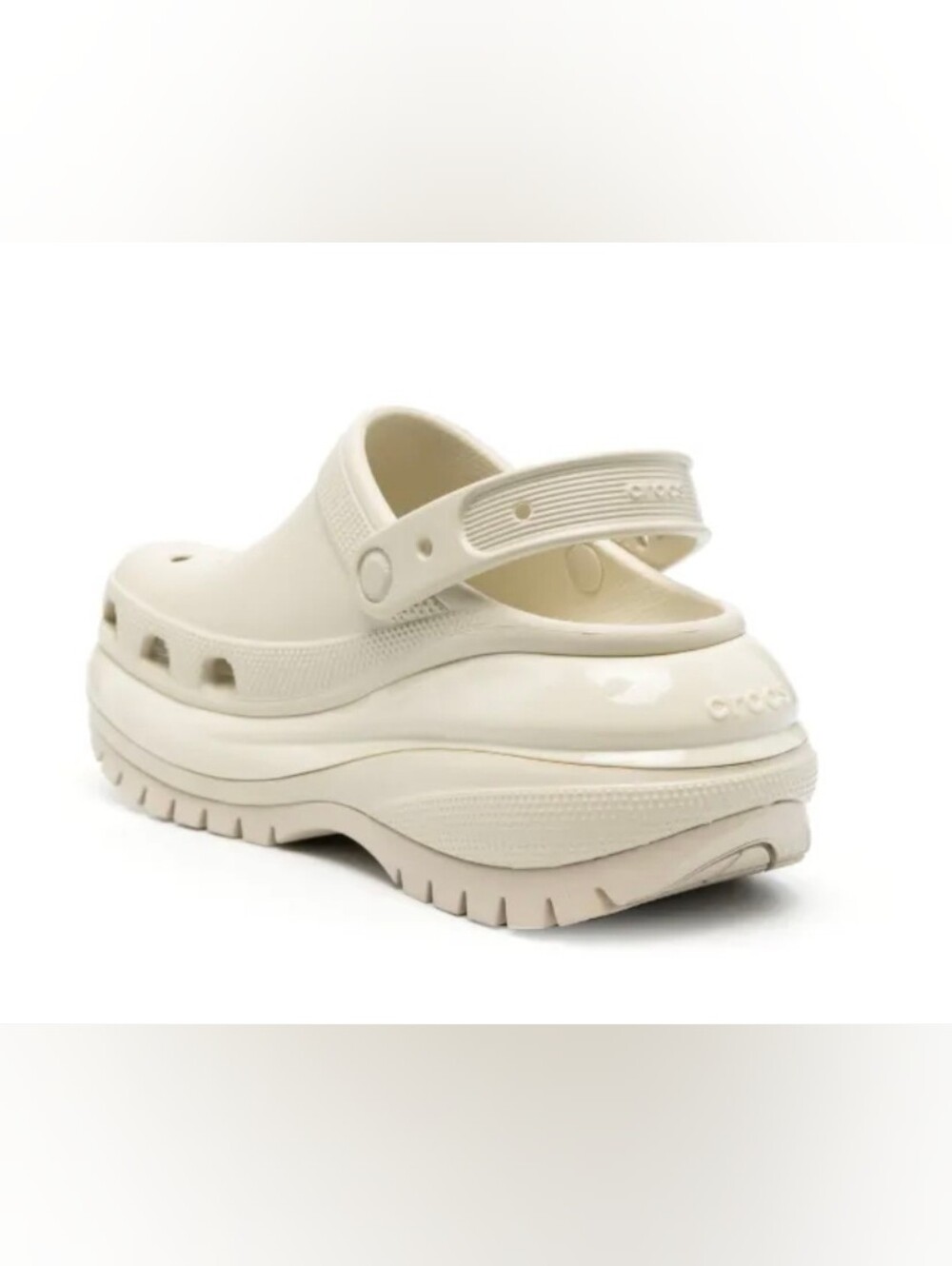 Crocs Mega Crush Clogs, Unisex, Ivory, M8, W10 - Picture 3 of 12